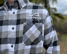 Load image into Gallery viewer, Clipped In for Life Flannel