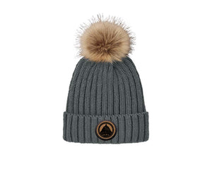 Sacramento Cyclocross Leather Patch Beanie