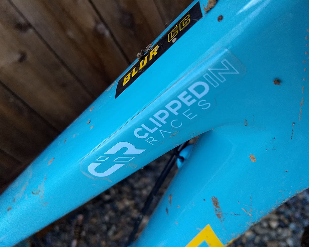 Clipped In Races Frame Sticker