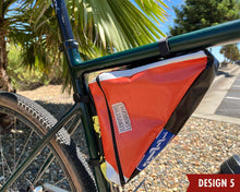 Load image into Gallery viewer, Custom Vinyl Bike Frame Bag
