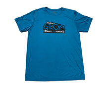 Load image into Gallery viewer, Folsom Grom Tech Shirt Neon Blue
