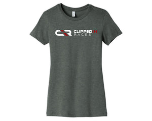 Clipped In Races Women's T-Shirt Deep Heather Grey