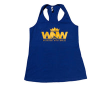 Load image into Gallery viewer, Wednesday Night Worlds Women&#39;s Tank Royal Blue
